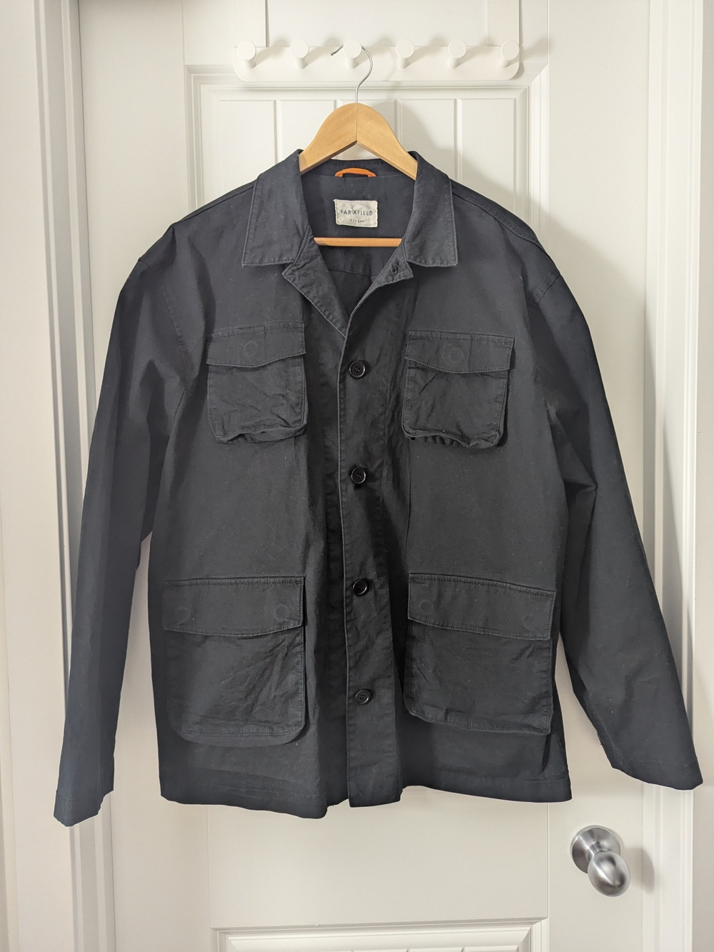 Far Afield Black Borough Field Jacket - Utility Chore Coat
